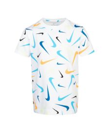 Toddler Boys Swoosh Logo Printed T-shirt