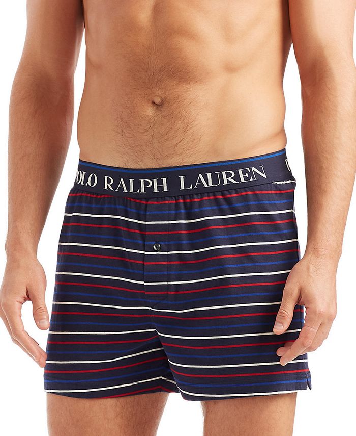 Polo Ralph Lauren Men's Knit Patterned Boxers & Reviews - Underwear ...