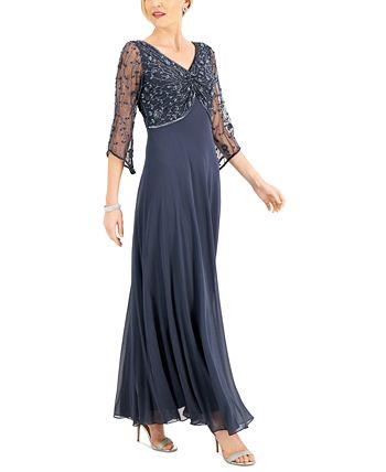 J Kara Beaded Top Gown Macy s
