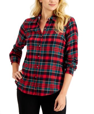Charter Club - Plaid Flannel Shirt