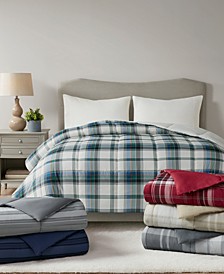 Reversible Plaid Down Alternative Comforter Collection, Created for Macy's