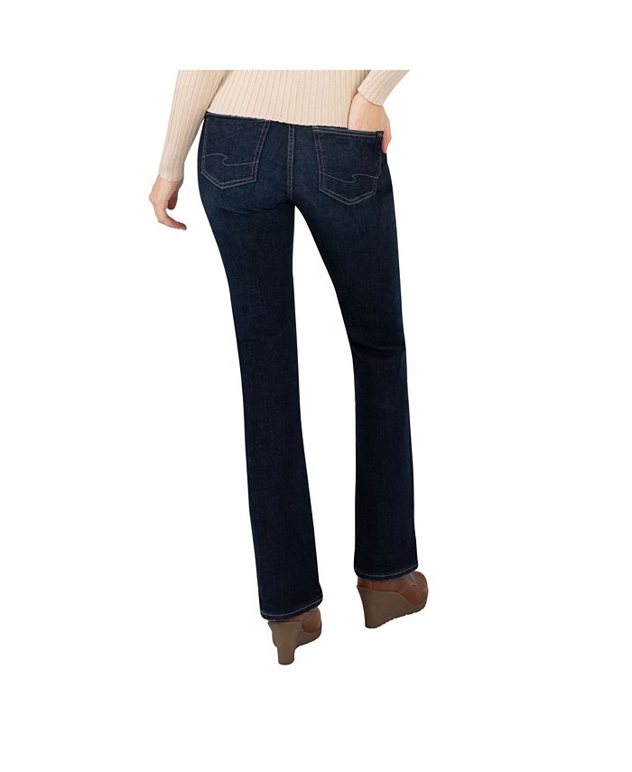 Silver Jeans Co. Women's The Curvy Mid Rise Bootcut Jeans - Macy's