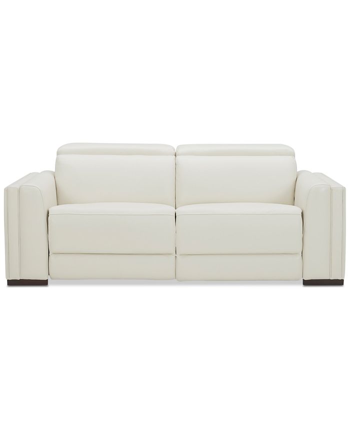 Furniture Jenneth 2-Pc. Leather Sofa with 2 Power Recliners, Created ...