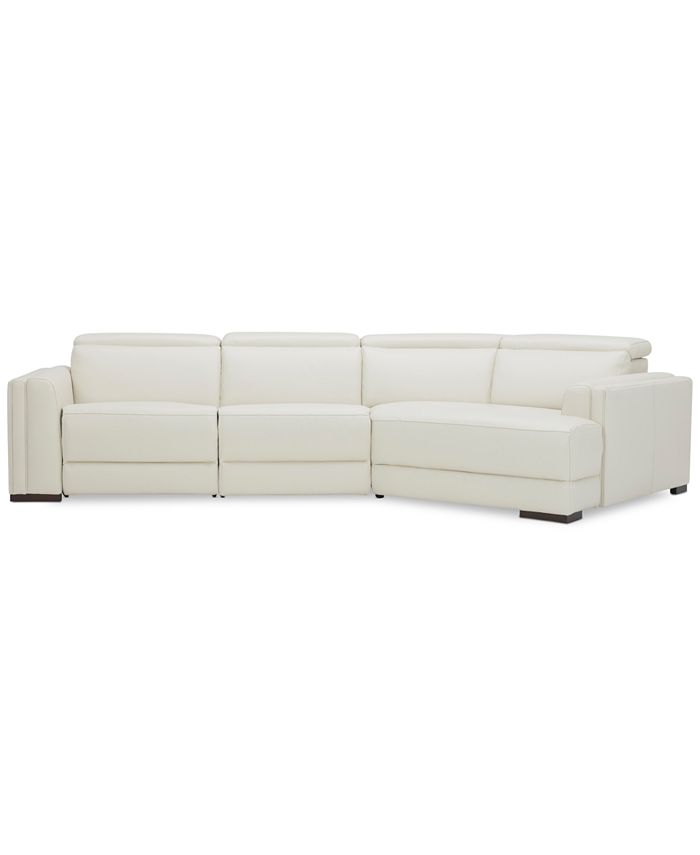 Leather cuddler store sofa
