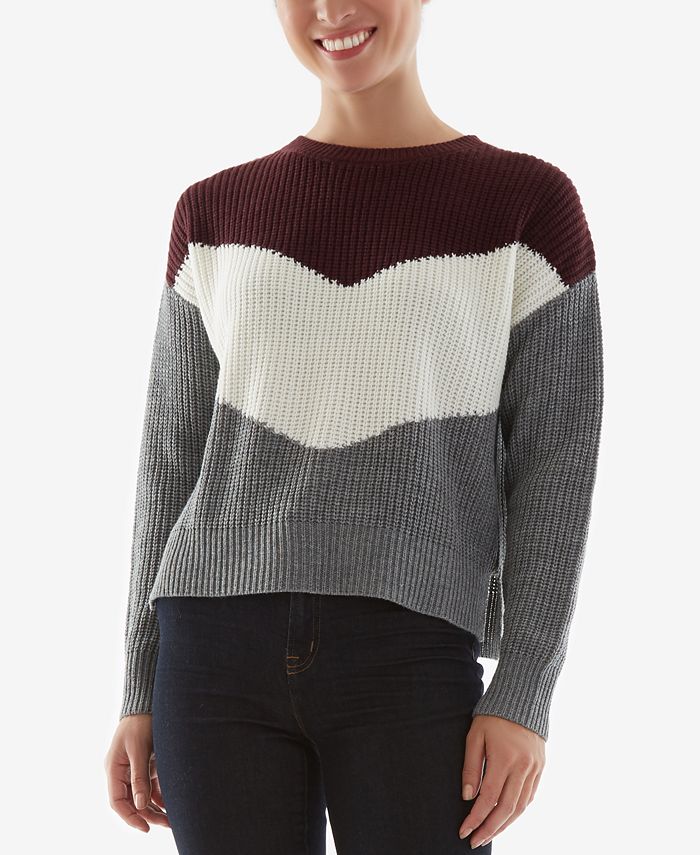 BCX Juniors Colorblocked Sweater Macy s