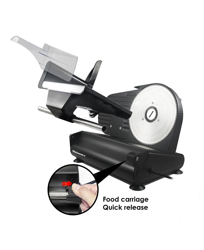 Elite Gourmet Precision Electric Deli Food Meat Slicer with 7.5