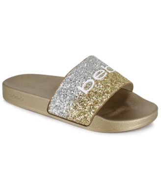 bebe slides rose gold