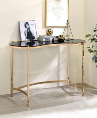 Havford Glass Top Console Table