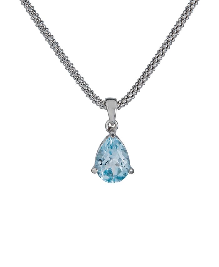 Macy's topaz necklace store