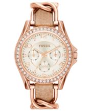 Fossil rose gold on sale womens watch macys