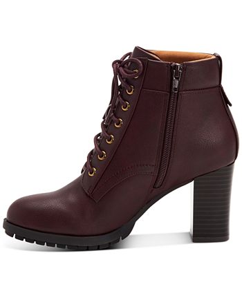 Style & Co Lucillee Heeled Booties, Created for Macy's & Reviews ...