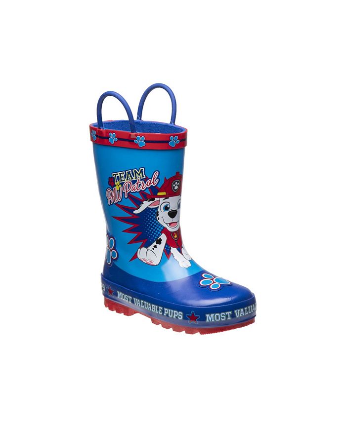 Toddler boy paw patrol rain boots top