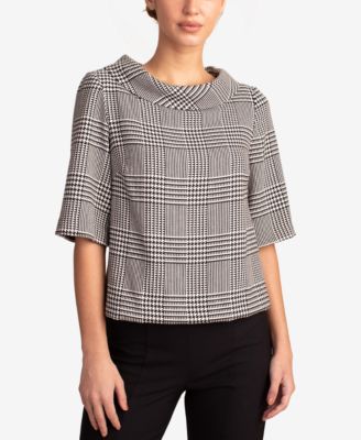 Trina Turk - Kailee Plaid High-Neck Top