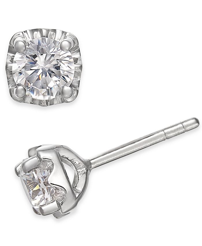 Macy's Diamond Stud Earrings (1 ct. t.w.) in 14k White Gold Macy's