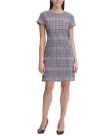 Retro Plaid Shift Dress