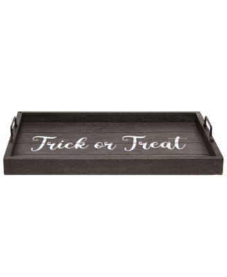 Decorative Wood Serving Tray with Handles