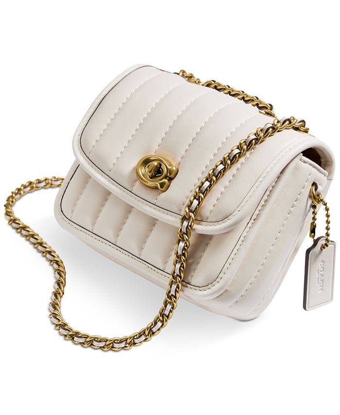 coach madison quilted leather shoulder bag