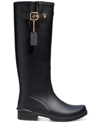 coach short rain boots