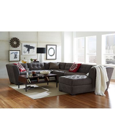 Roxanne Fabric Modular Living Room Furniture Collection, Created for