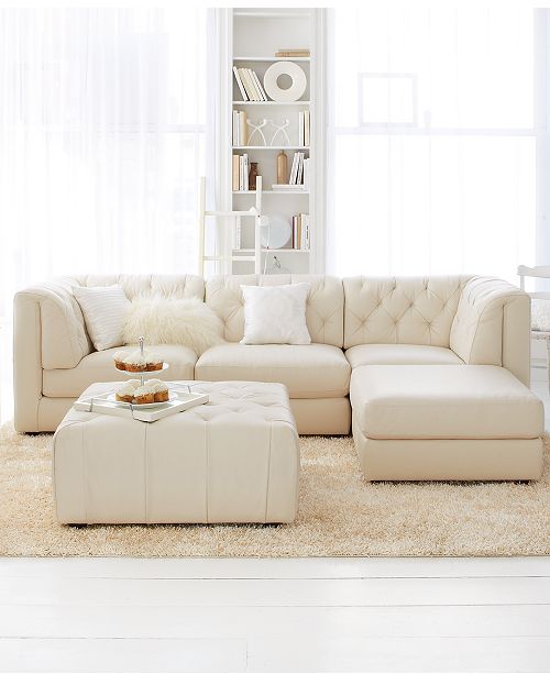 Furniture Rosario Leather Modular Living Room Furniture