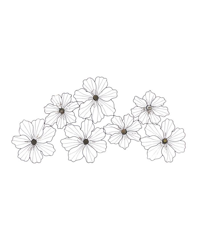 Rosemary Lane Modern Floral Wall Decor Macy's