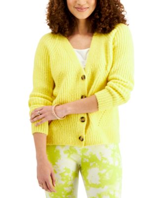 macys yellow sweater