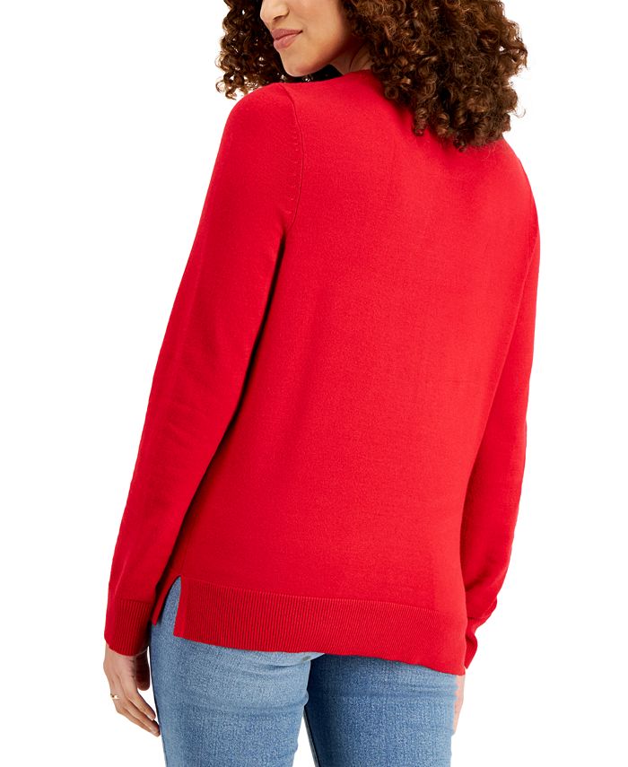 Style & Co Crewneck Sweater, Created for Macy's - Macy's