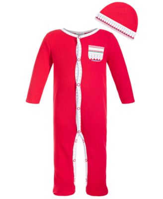 First Impressions - Baby Boys Coverall & Hat Set