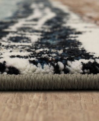 CLOSEOUT! Epiphany Colorful Waves 2'4" x 7'10" Runner Area Rug