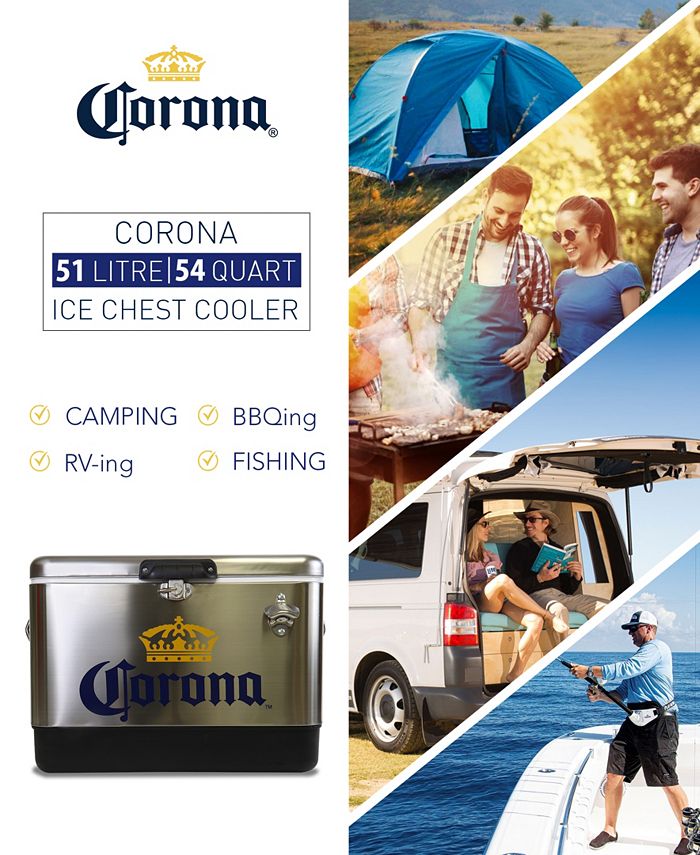 Corona Ice Chest Beverage Cooler with Bottle Opener, 54 Quart Macy's