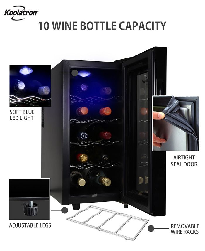 Koolatron Urban Series 10 Bottle Wine Cooler, 1' Cubic Macy's