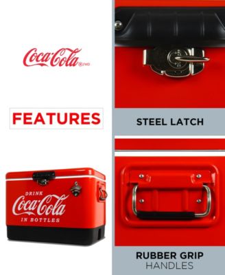 Koolatron Coca-Cola Ice Chest Beverage Cooler with Bottle Opener, 54 Quart