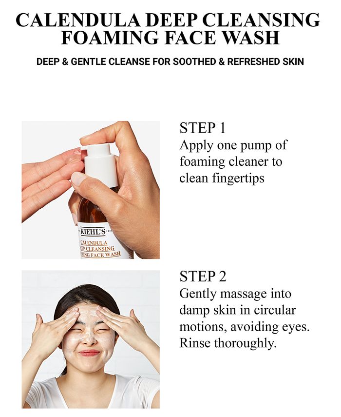 Kiehl's Since 1851 Calendula Deep Cleansing Foaming Face Wash, 7.8 fl. oz. Macy's