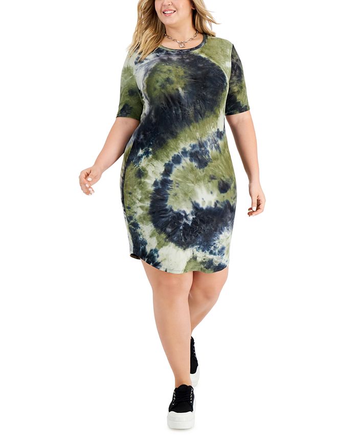 Derek Heart Trendy Plus Size Printed Bodycon Dress Macy s
