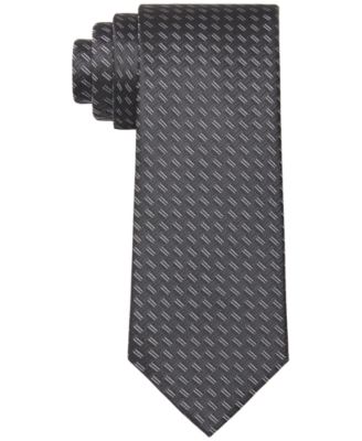 Calvin Klein - Men's Slim Mirrored Dash Geo Tie