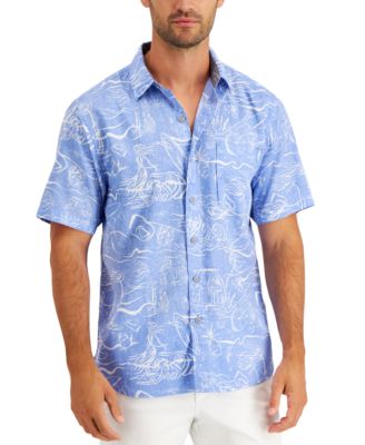 Sydney Sketch Printed Camp Shirt 