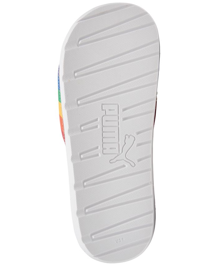 puma rainbow slides