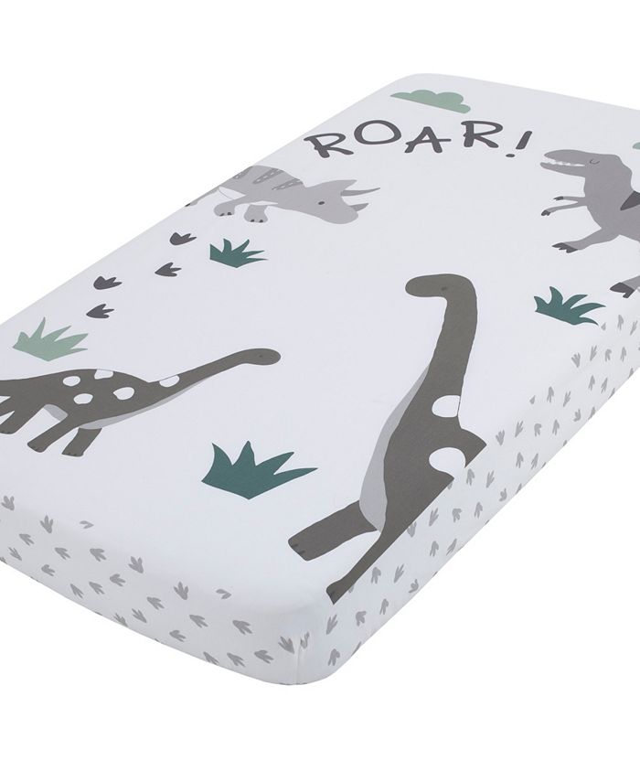 Macy's BabySaurus Photo Op Roar Dinosaur with Clouds Nursery Fitted