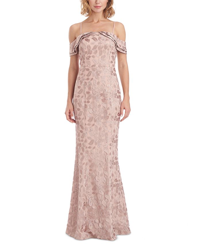 JS Collections Off-The-Shoulder Mermaid Gown - Macy's