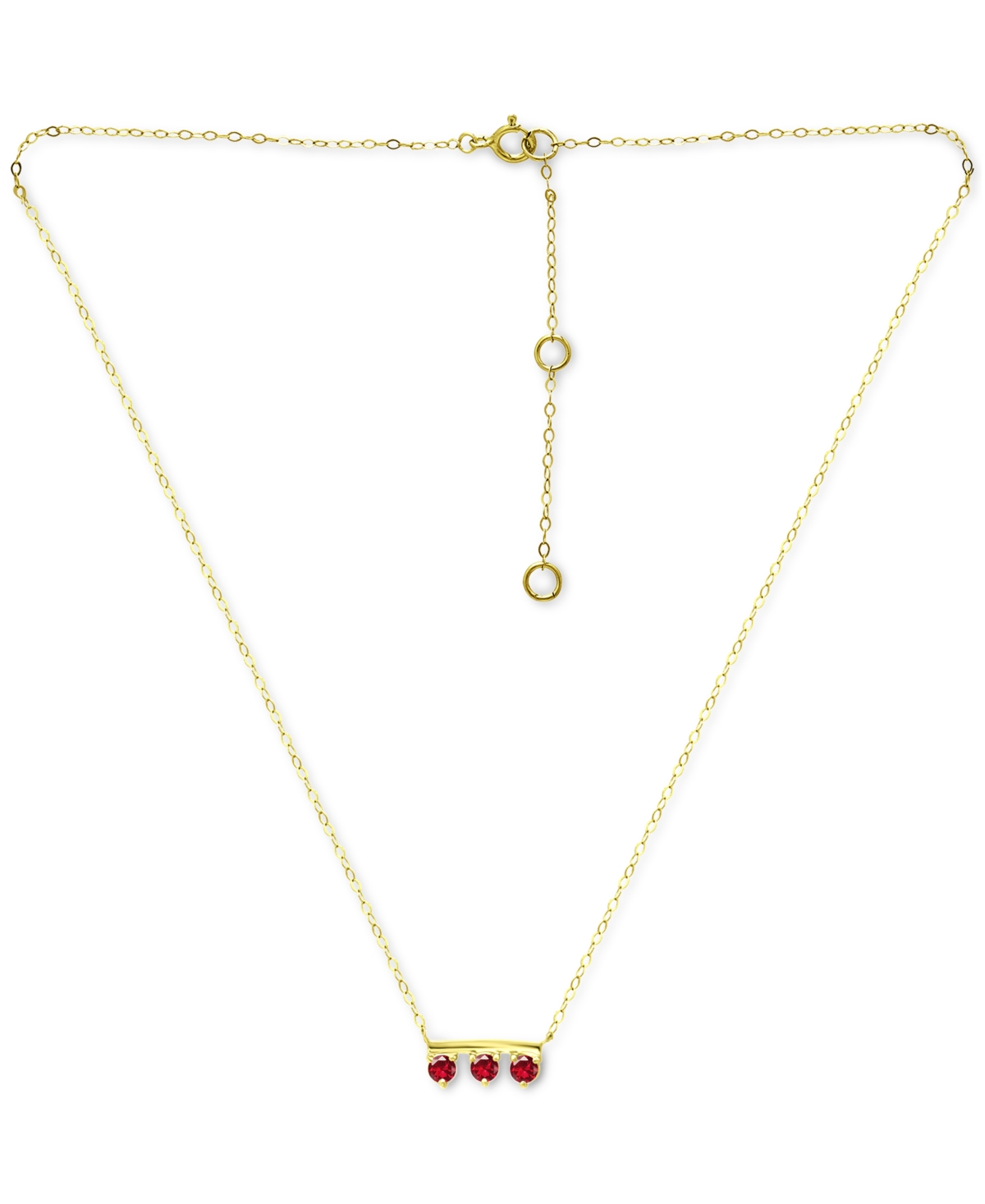 Giani Bernini Lab-Grown Imitation Blue Sapphire Trio Pendant Necklace, 16