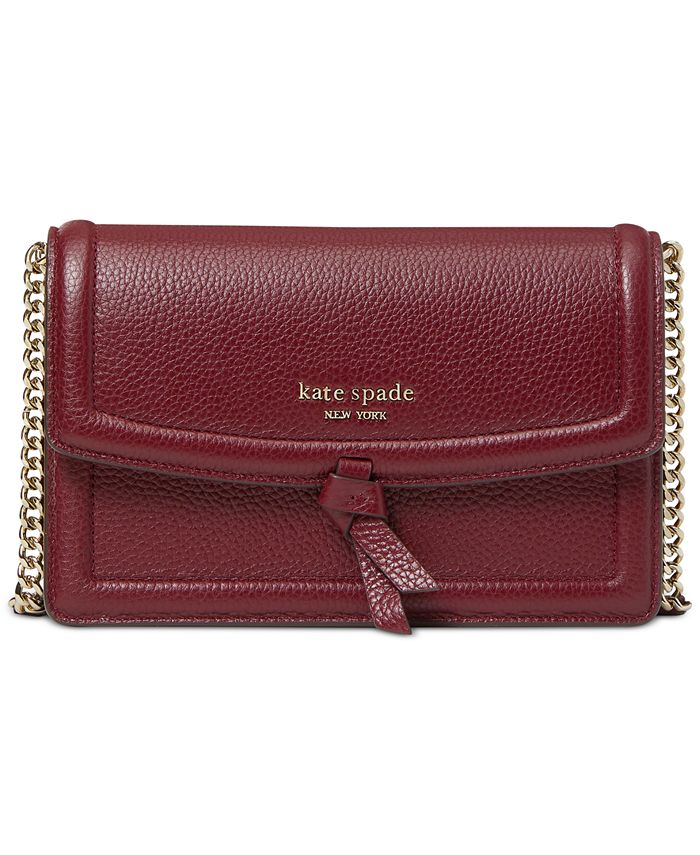 kate spade new york Knott Flap Leather Crossbody & Reviews - Handbags &  Accessories - Macy's