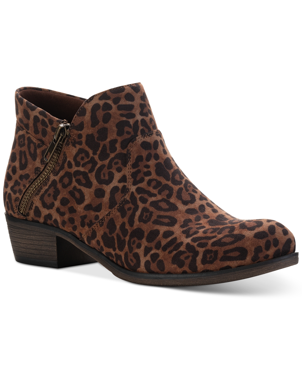 Sun Stone Abby Double Zip Booties Created for Macy s Women s Shoes Smart Closet