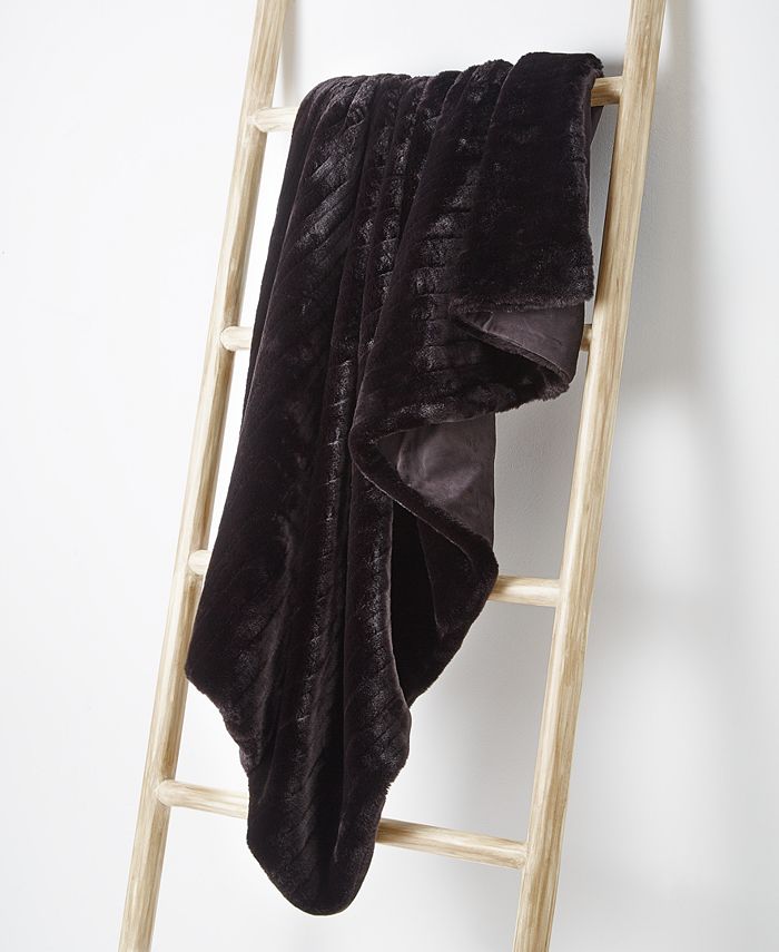 Hotel Collection Mink Faux Fur Throw, 50" x 70", Created for Macy's