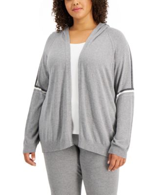 macys plus size sweater coats