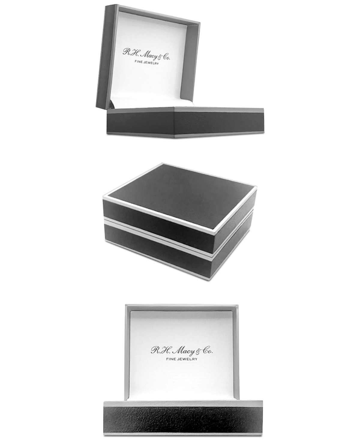 Black Diamond Cluster Square Stud Earrings (1/6 ct. t.w.) - Sterling Silver