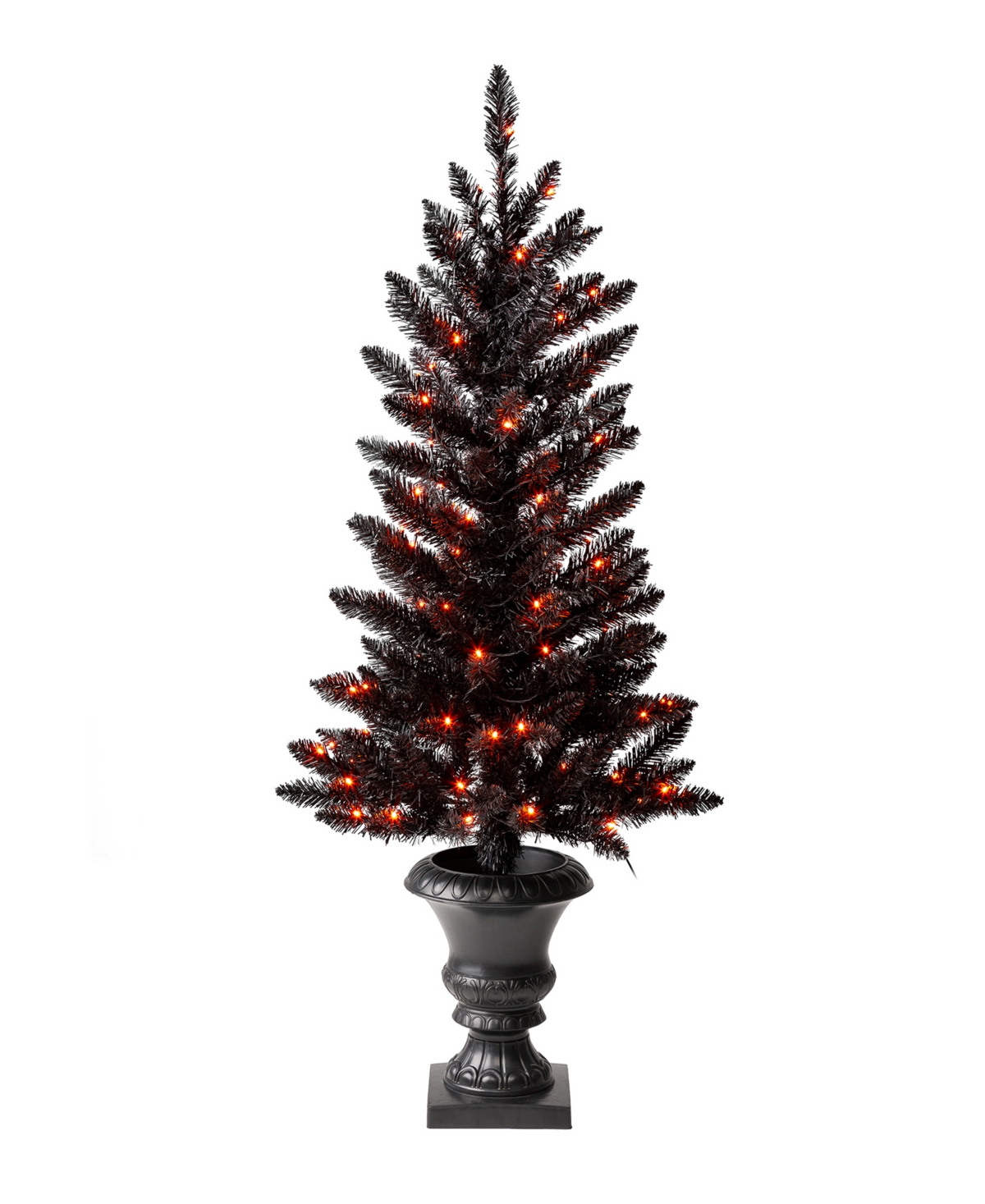 Glitzhome 4' Lighted Tips Porch Tree With 100 Led Lights In Multi
