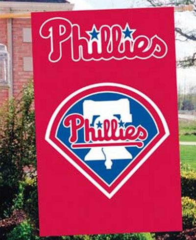 Party Animal Philadelphia Phillies Applique House Flag