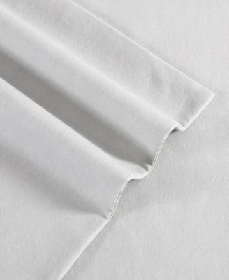 Solid 100% Cotton Brushed Flannel 4-Pc. Sheet Set, King