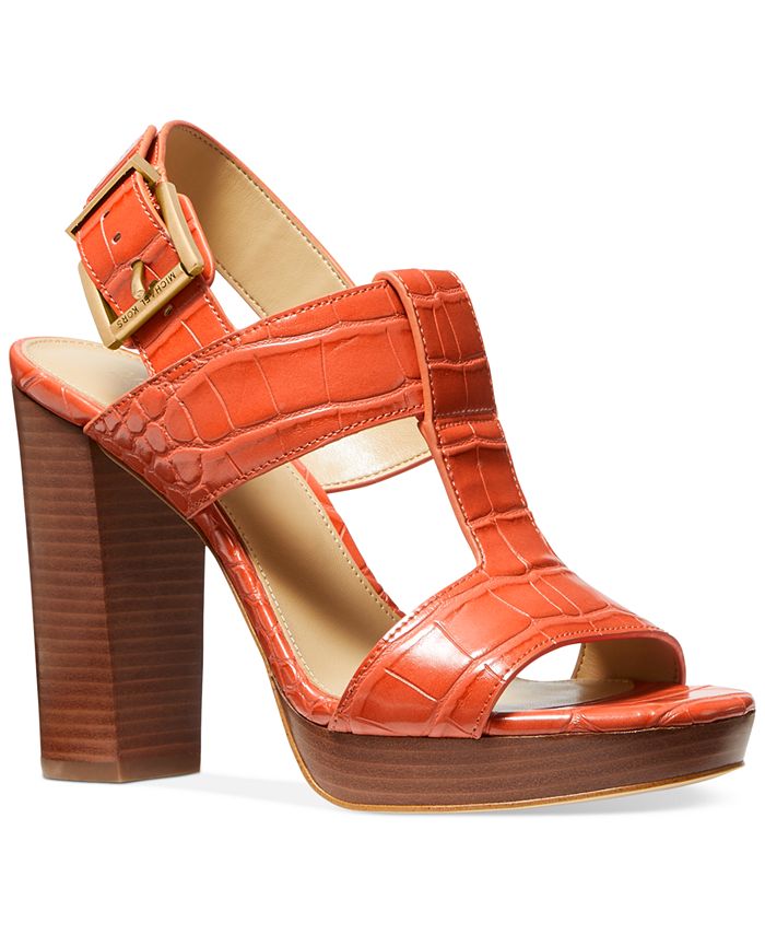 Michael Kors Women�s Becker TStrap Slingback Sandals