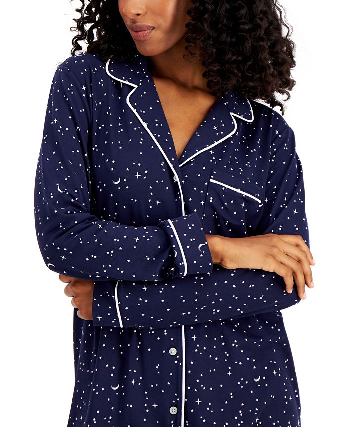 Alfani Women's UltraSoft Printed Pajama Set, Created for Macy's